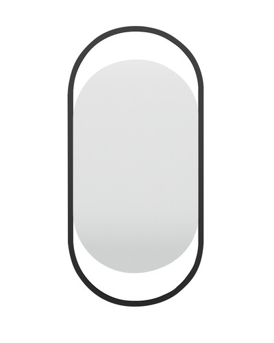 Дизайнерское настенное зеркало Glass Memory Muse в металлической раме черного цвета